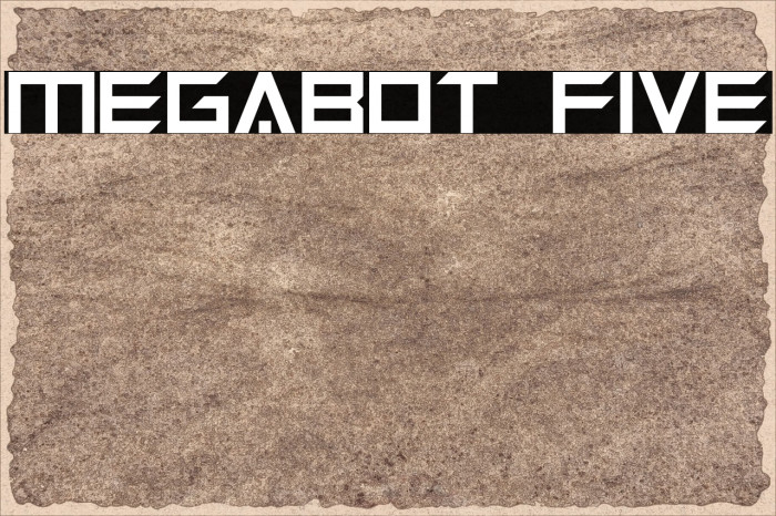 Megabot Five Font examples