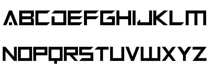 Megabot Five Font LOWERCASE