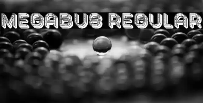 Megabus Regular Font examples
