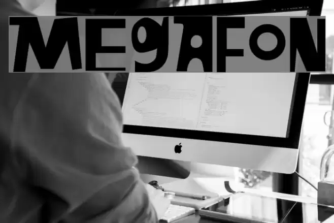 Megafon Font examples