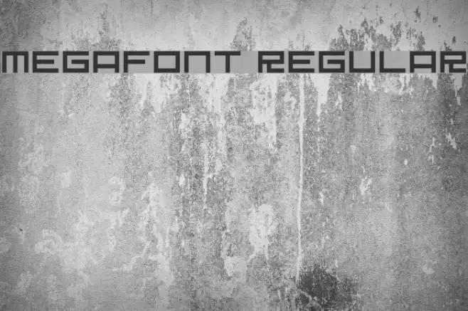 Megafont Regular Font examples