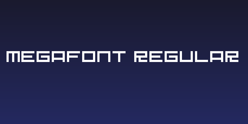 Megafont Regular Social Header