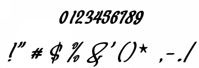 Megahunt Font OTHER CHARS