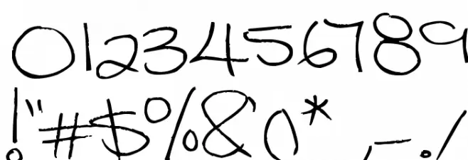 Megaink Font OTHER CHARS