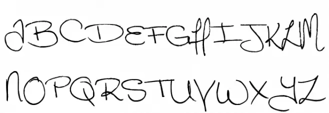 Megaink フォント 大文字