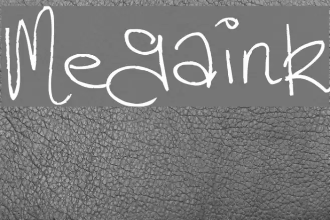Megaink Font examples