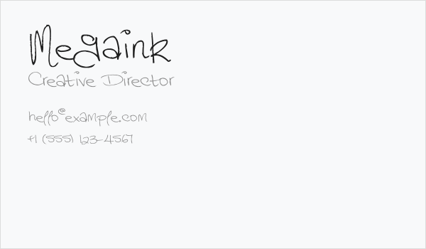 Megaink Business Card