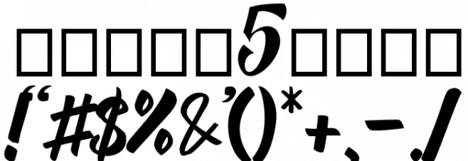 Megalia Font OTHER CHARS