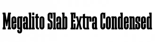 Megalito Slab Extra Condensed  baixar fontes gratis