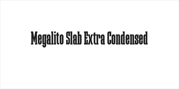 Megalito Slab Extra Condensed Logo