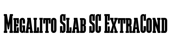 Megalito Slab SC ExtraCond  Frei Schriftart Herunterladen