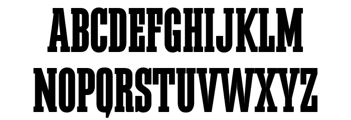 Megalito Slab SC ExtraCond Font LOWERCASE