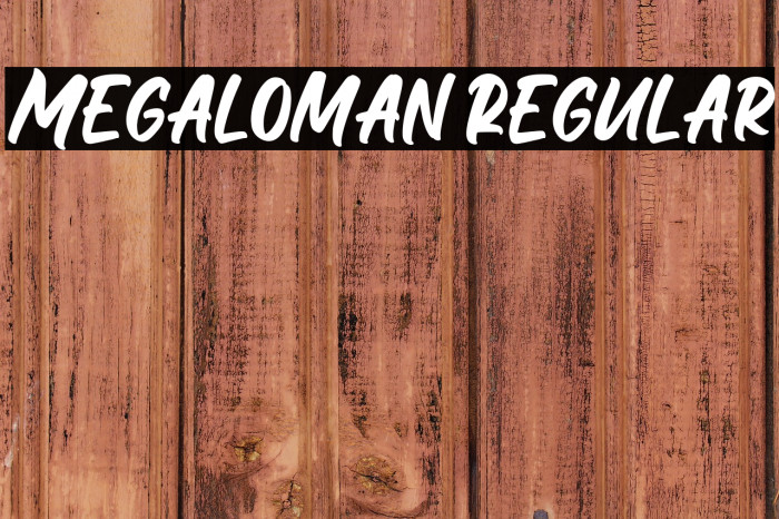 Megaloman Regular Example 2