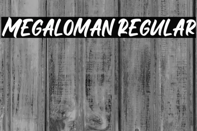 Megaloman Regular Font examples