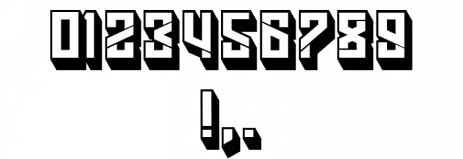 Megalomania Hollow Regular Font OTHER CHARS