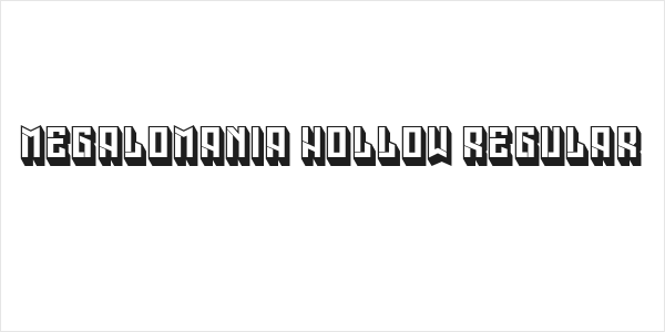 Megalomania Hollow Regular Logo