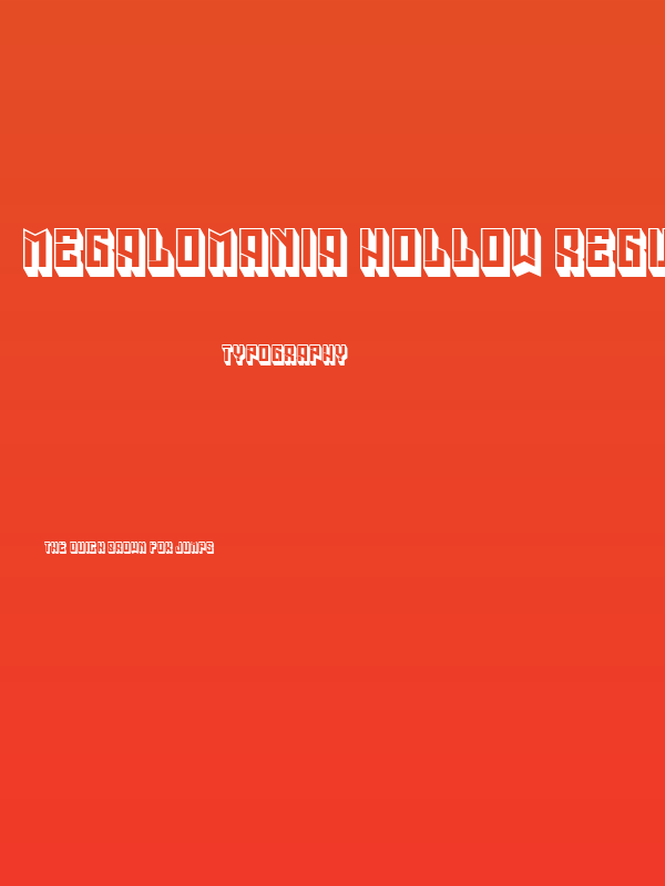 Megalomania Hollow Regular Poster