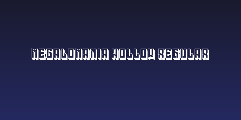 Megalomania Hollow Regular Social Header