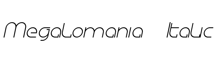 Megalomania Italic Font