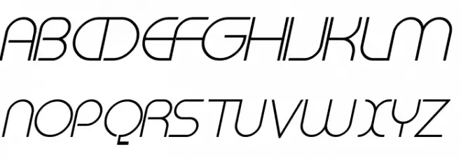Megalomania Italic 字体 大写