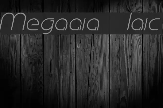 Megalomania Italic Font examples