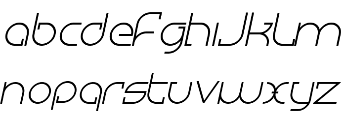 Megalomania Italic Font LOWERCASE