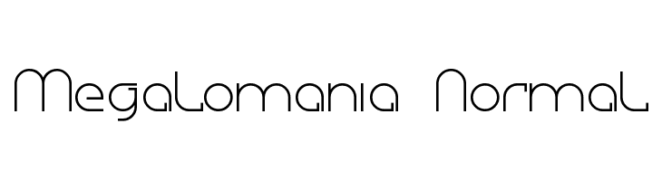 Megalomania Normal Font