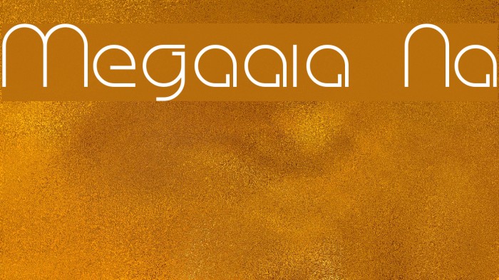 Megalomania Normal Caratteri examples