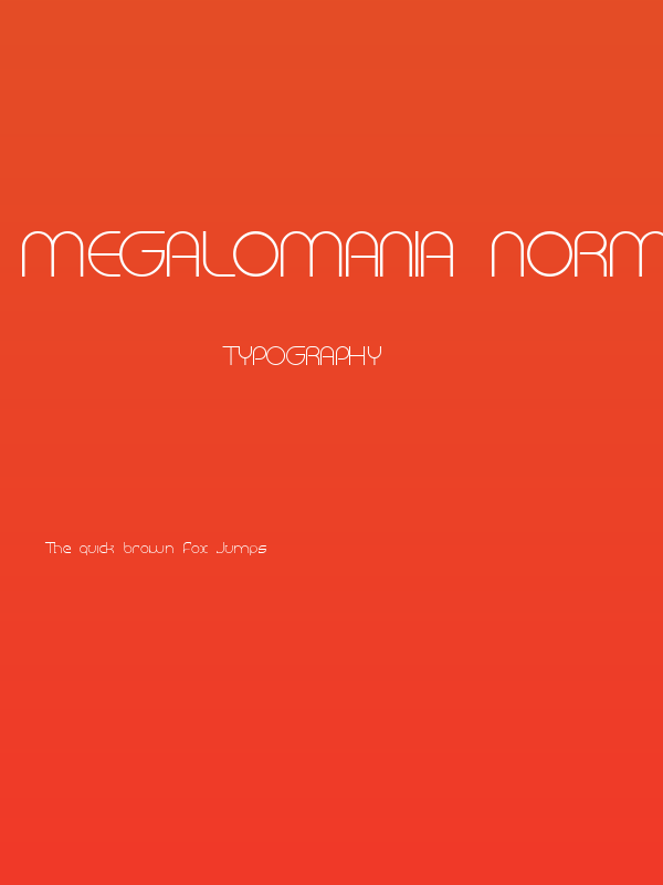 Megalomania Normal Poster