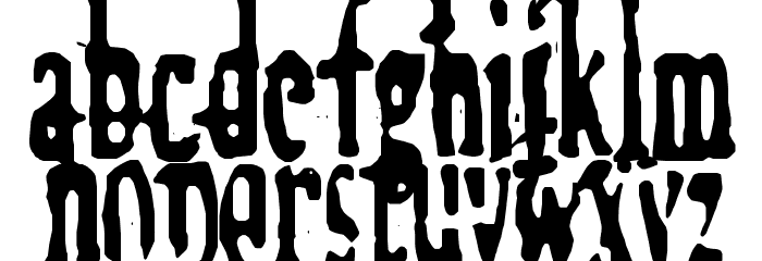 Megalomania X Font LOWERCASE