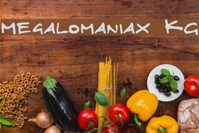 Megalomaniax KG Font examples