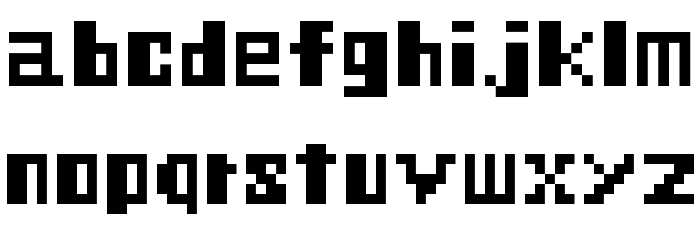 Megamax Jones Font LOWERCASE