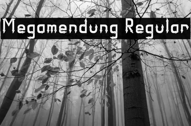 Megamendung Regular Font examples