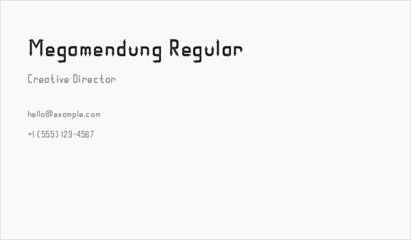 Megamendung Regular Business Card