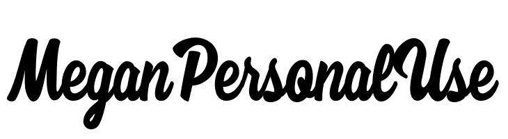 Megan Personal Use   لخطوط تنزيل