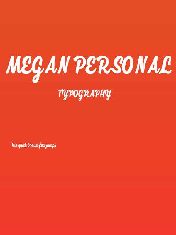 Megan Personal Use  Poster
