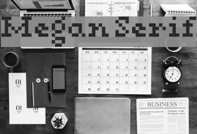 Megan Serif Font examples