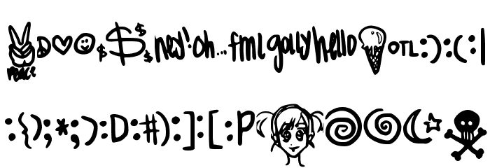 MeganBats Font LOWERCASE