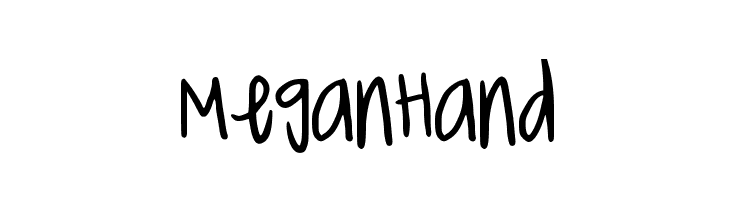 MeganHand  font caratteri gratis