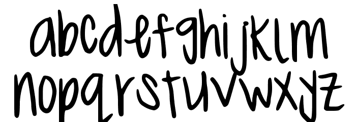 MeganHand Font LOWERCASE