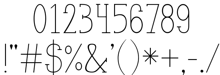 MeganSerif Font OTHER CHARS