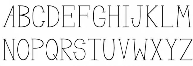 MeganSerif Font Litere mari