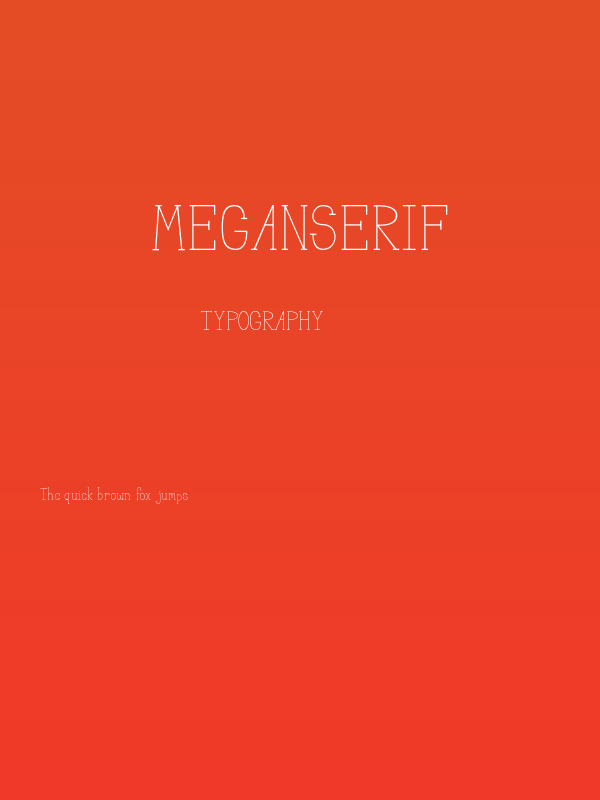 MeganSerif Poster