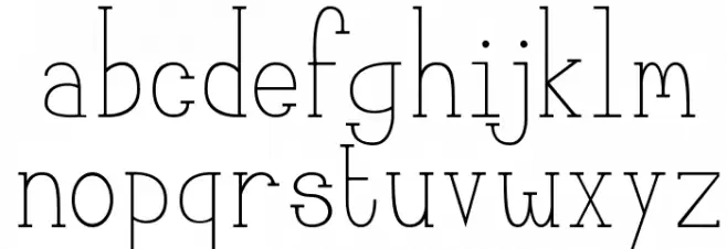 MeganSerif Fuentes MINÚSCULAS