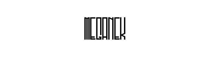 Meganek  font caratteri gratis