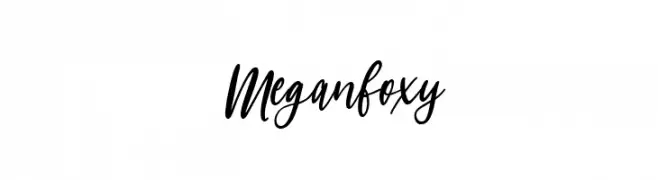 Meganfoxy  Free Fonts Download