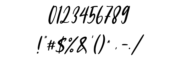 Meganfoxy Font OTHER CHARS