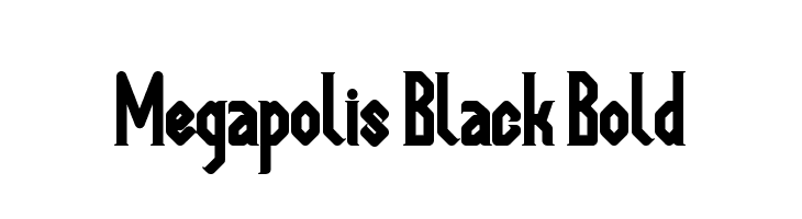 Megapolis Black Bold  font caratteri gratis