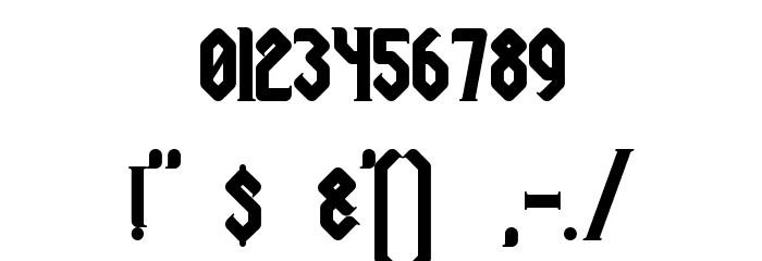 Megapolis Black Bold Font OTHER CHARS