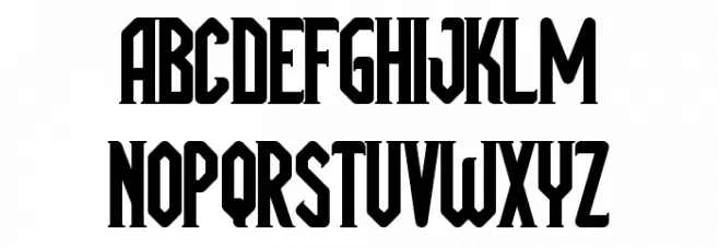 Megapolis Black Bold Caratteri MAIUSCOLE